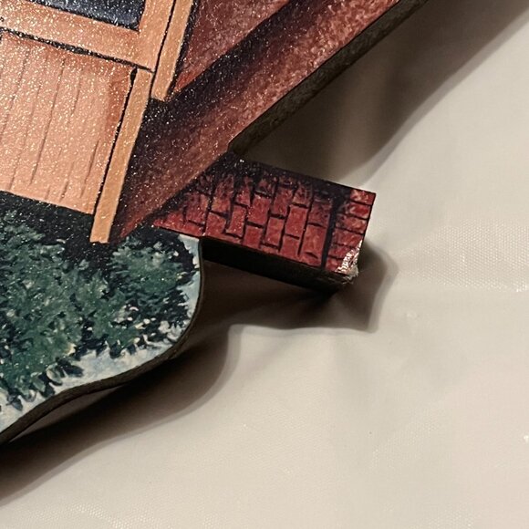 Brandywine Woodcrafts Wooden House Shelf Sitter Collectible  Pre-owned condition - Picture 7 of 7